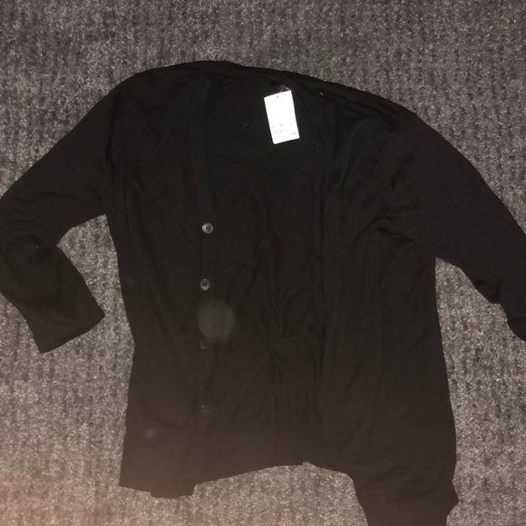 NWT Black H&M Cardigan — Sz Large - Picture 1 of 2